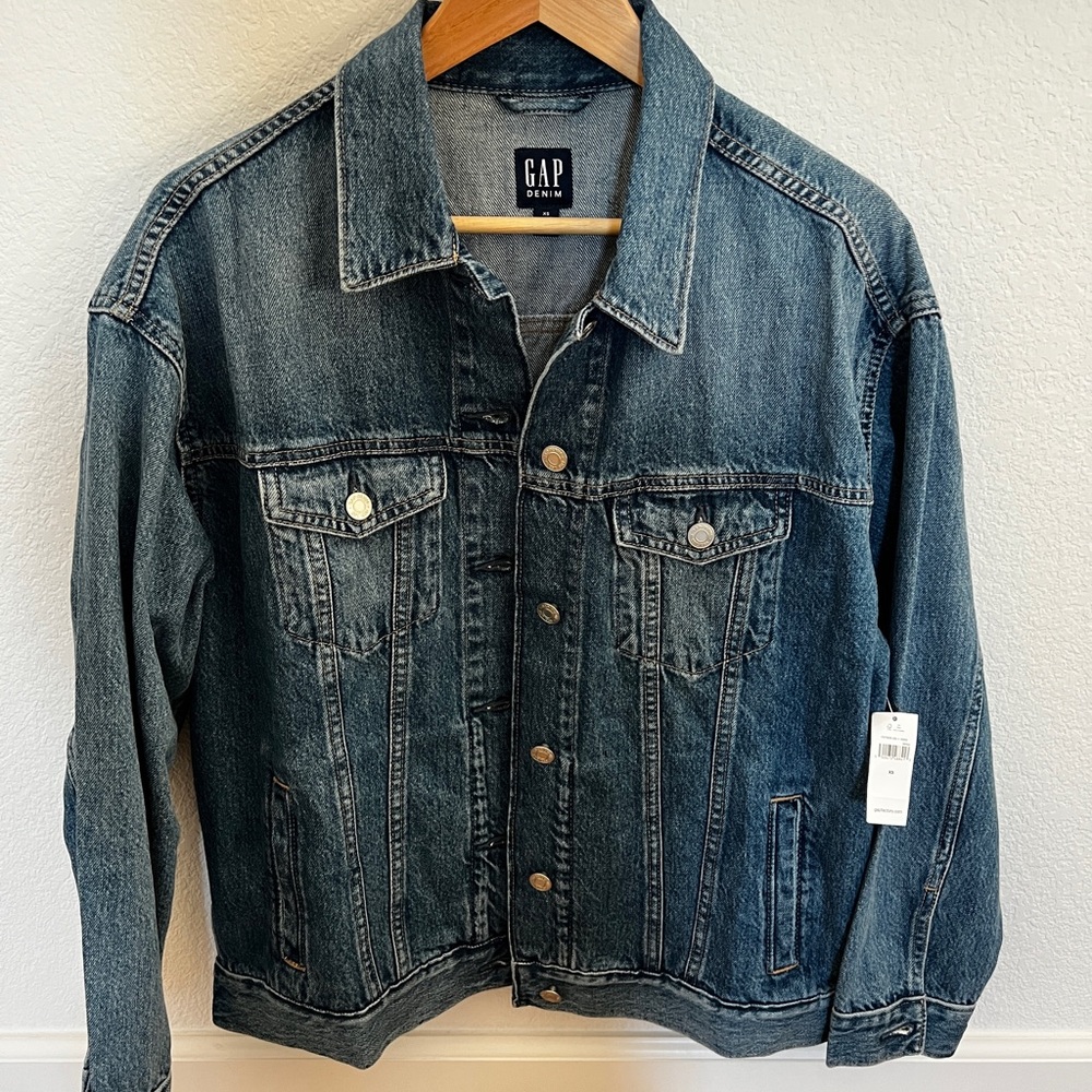 Gap Factory oversized denim jacket XS, NWT